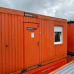 Modularer Bürocontainer 2011 Stahl Corten mit Isolierung und LED-Beleuchtung