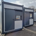 Standard Bürocontainer 6058×2438 mm – Stahlrahmen, Sandwichpaneele, inkl. Tür