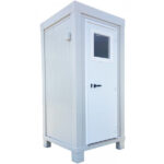 Standard Badkabine Box 1 m mit WC, Waschbecken und Aluminiumtür