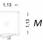 Vorgefertigte Kabine M1 C1 1 Meter Modell mit Aluminiumtür