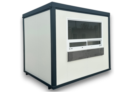 Box für Gardien und Zugangskontrolle 3,05 m x 2,40 m