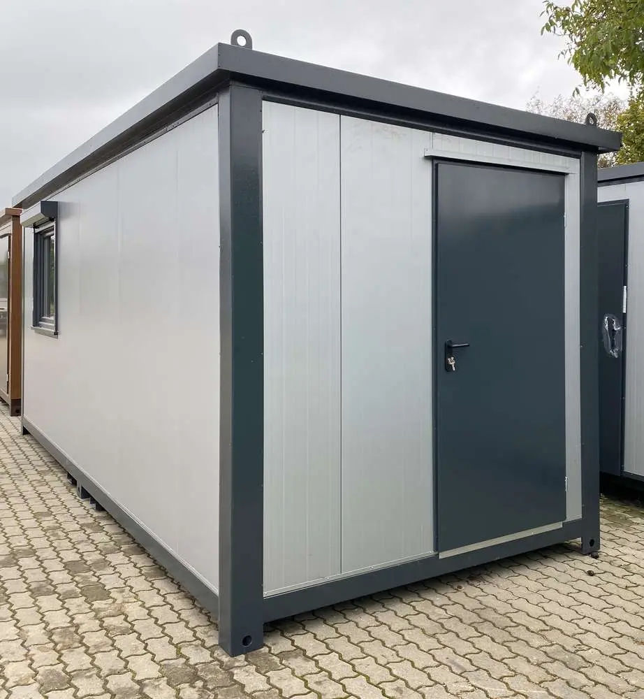 Bürocontainer Mit Rollläden 6×2,40 m Stahlrahmen Isoliert - Image 4