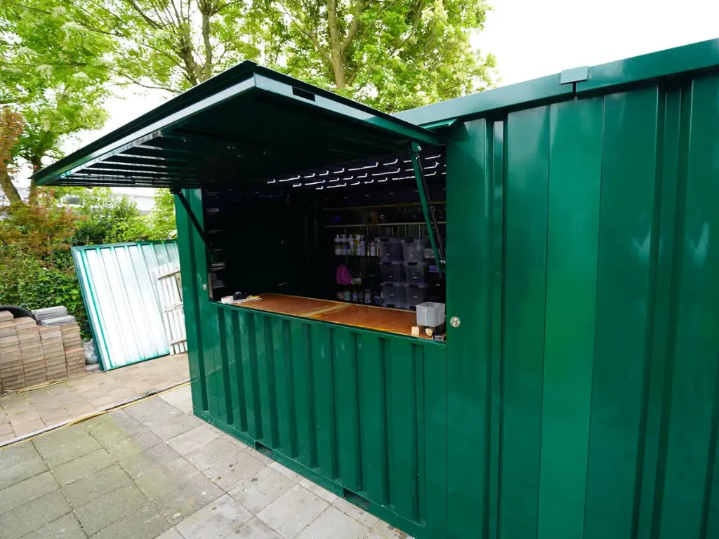 Conteneur Bar Démontable XL 3×2 M Grün RAL 6016 - Image 8