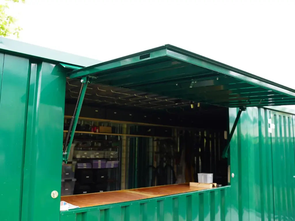 Conteneur Bar Démontable XL 3×2 M Grün RAL 6016 - Image 6