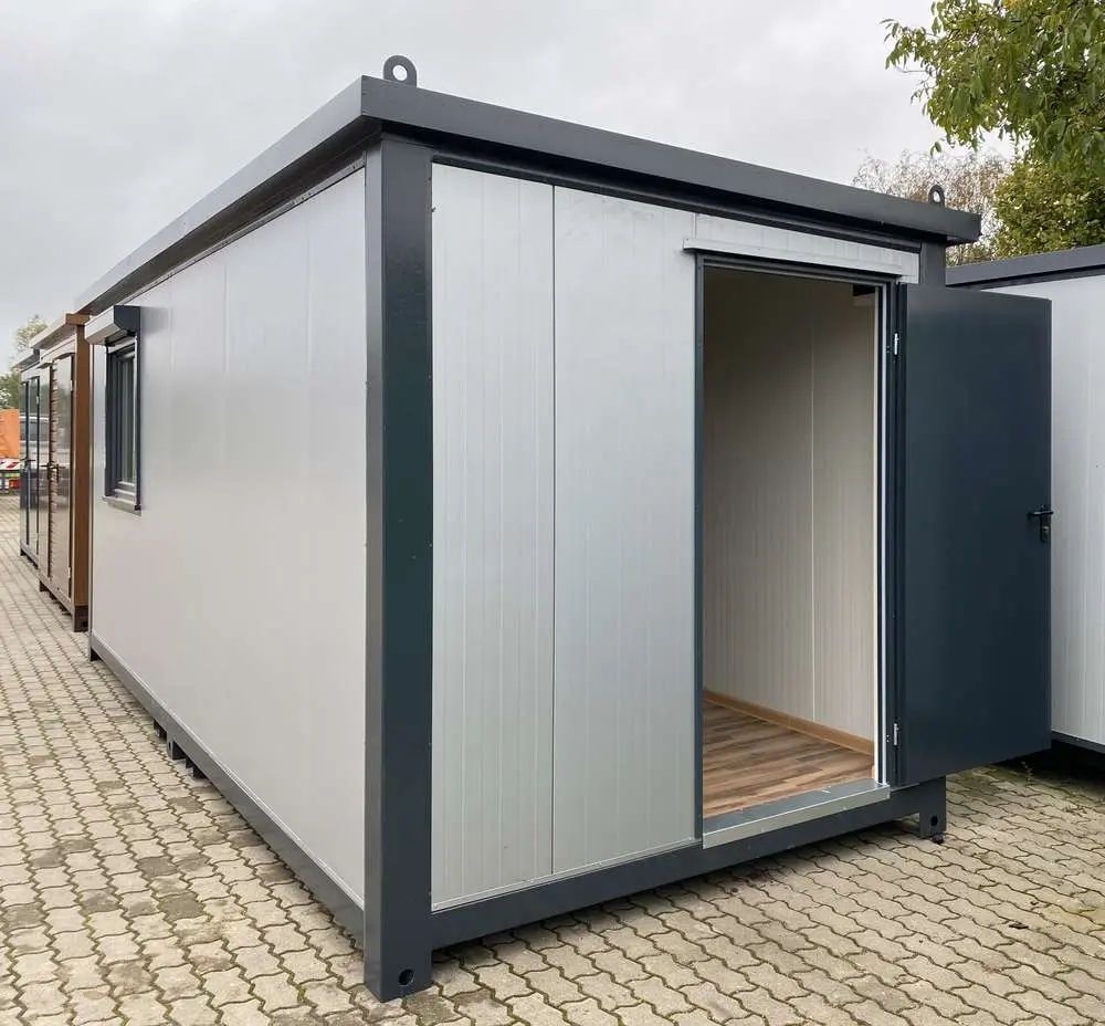Bürocontainer Mit Rollläden 6×2,40 m Stahlrahmen Isoliert - Image 8