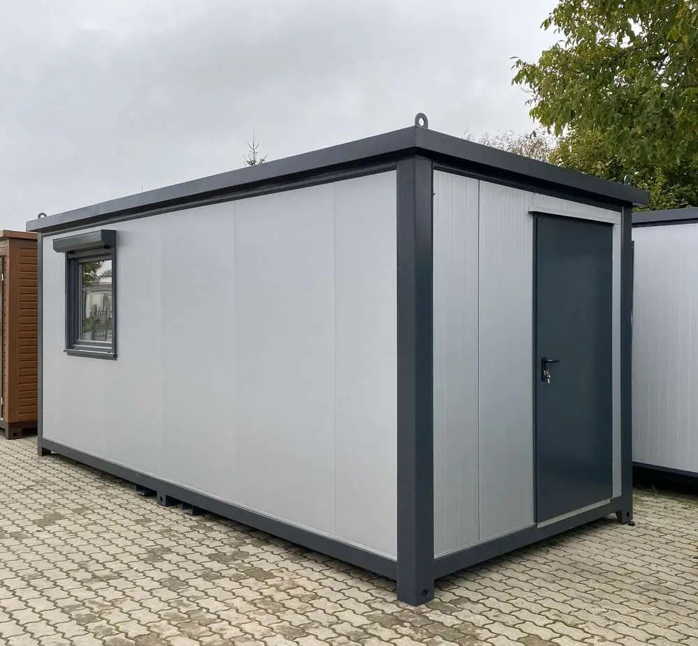 Bürocontainer Mit Rollläden 6×2,40 m Stahlrahmen Isoliert - Image 7