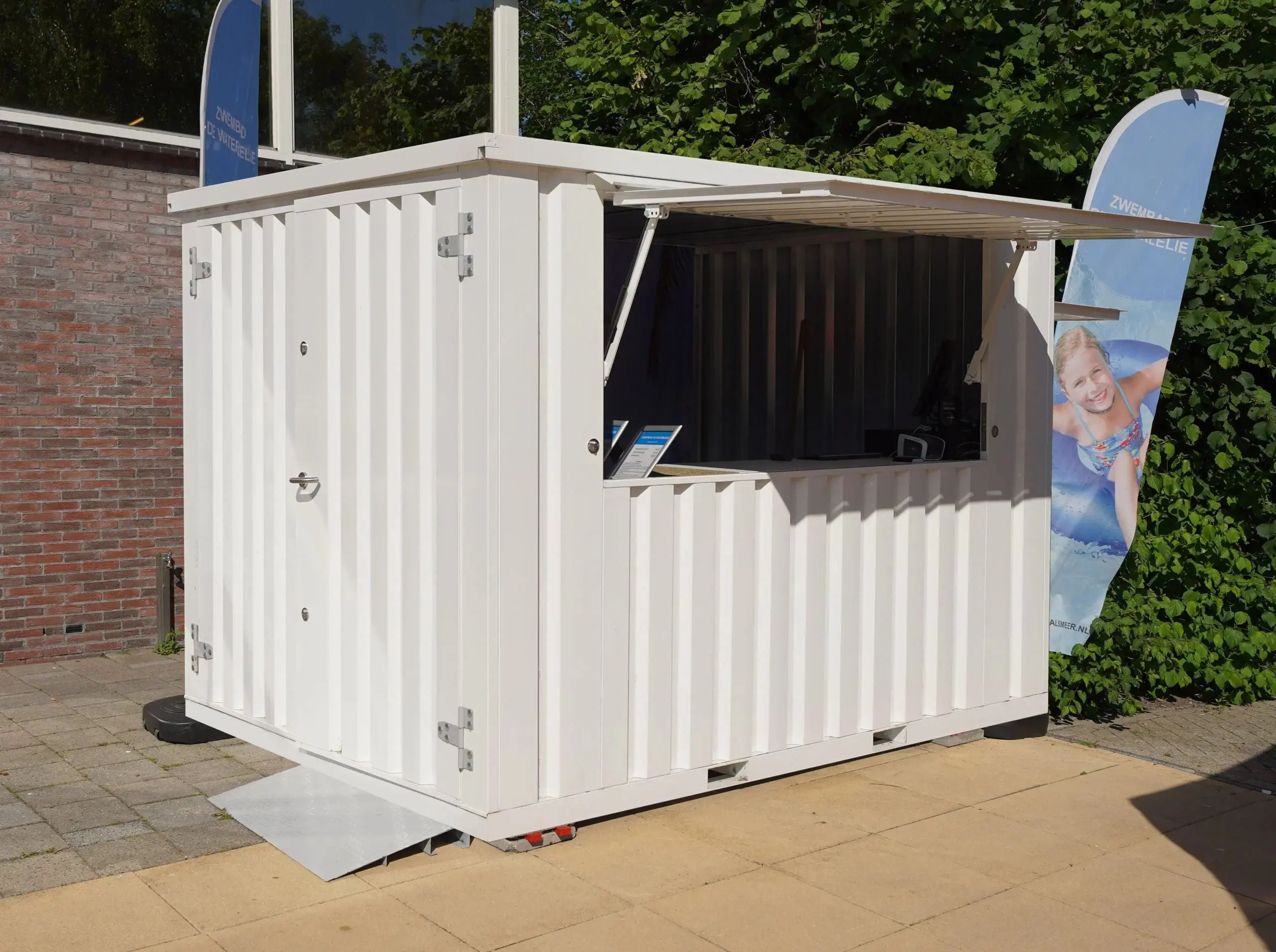 Modularer Demontierbarer Containerbar Gehäuse 4×2 m XL Weiß RAL 9016 - Image 2