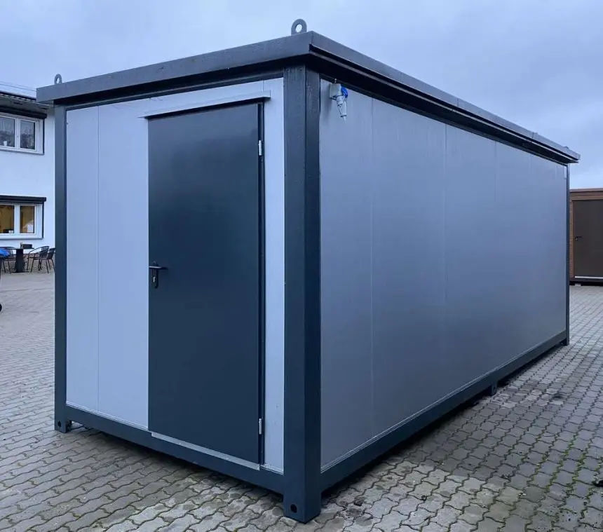 Bürocontainer Mit Rollläden 6×2,40 m Stahlrahmen Isoliert - Image 5
