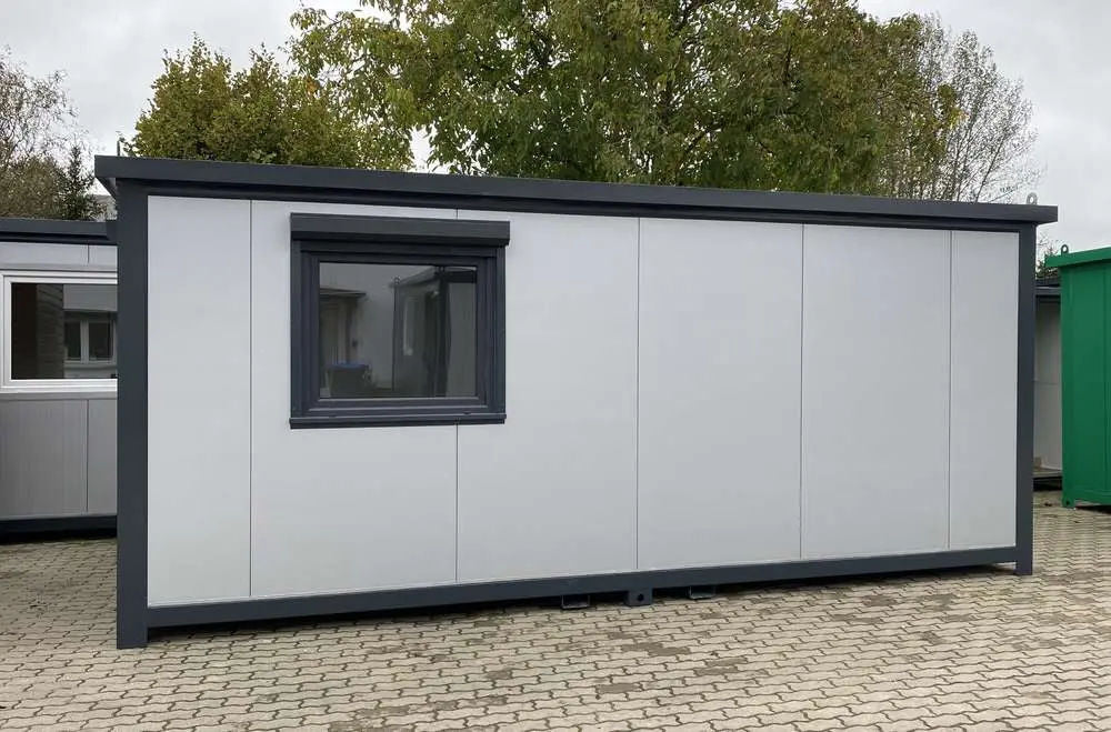 Bürocontainer Mit Rollläden 6×2,40 m Stahlrahmen Isoliert - Image 6