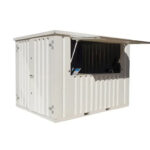 Modularer Demontierbarer Containerbar Gehäuse 4×2 m XL Weiß RAL 9016