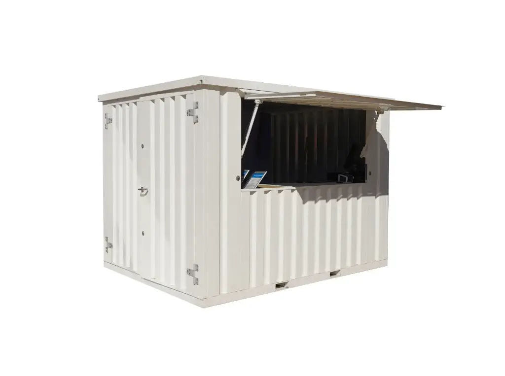 Barcontainer XL 3×2 m Weiß RAL 9016, modular und robust - Image 4