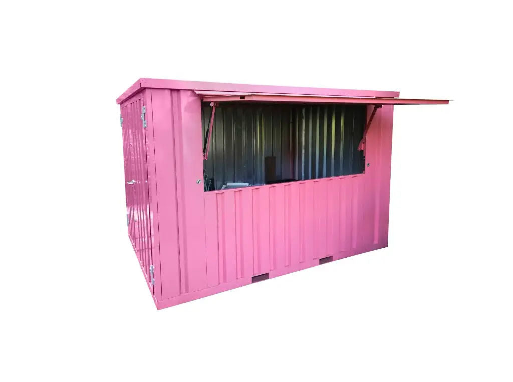Barcontainer Demontierbar XL 4×3 m Rosa RAL 3015 - Image 3