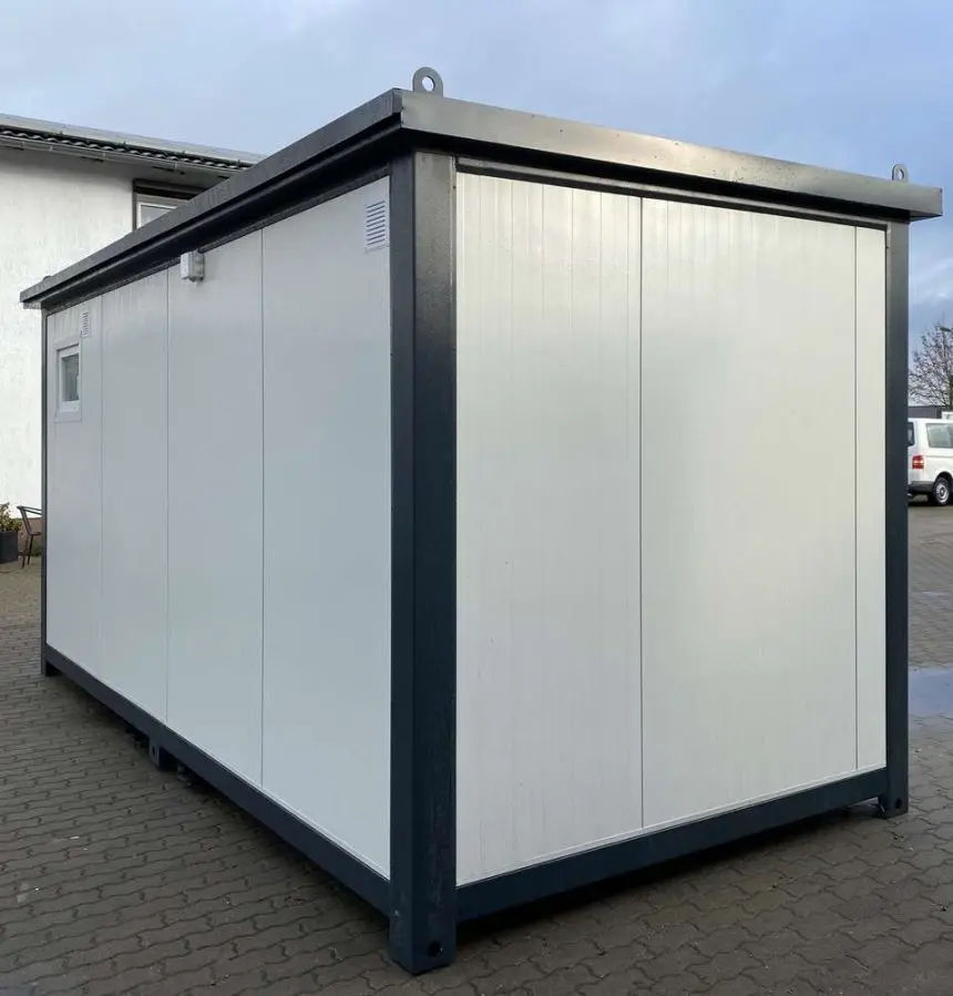 Bürocontainer 5×2,20 m Mit Sanitär Und LED Robuste Stahlkonstruktion - Image 8