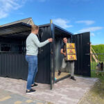 Demontierbarer Bar-Container XL 4×3 m Grün RAL 6005