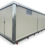 Vorgefertigte Box Sammelbehälter 600 x 230 x 240 mm Seitentüren